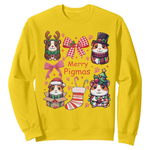 Merry Pigmas Sweatshirt Funny Guinea Pig Cavy Lover Holiday Gift TS12 Daisy Print Your Wear
