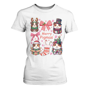 Merry Pigmas T Shirt For Women Funny Guinea Pig Cavy Lover Holiday Gift TS12 White Print Your Wear