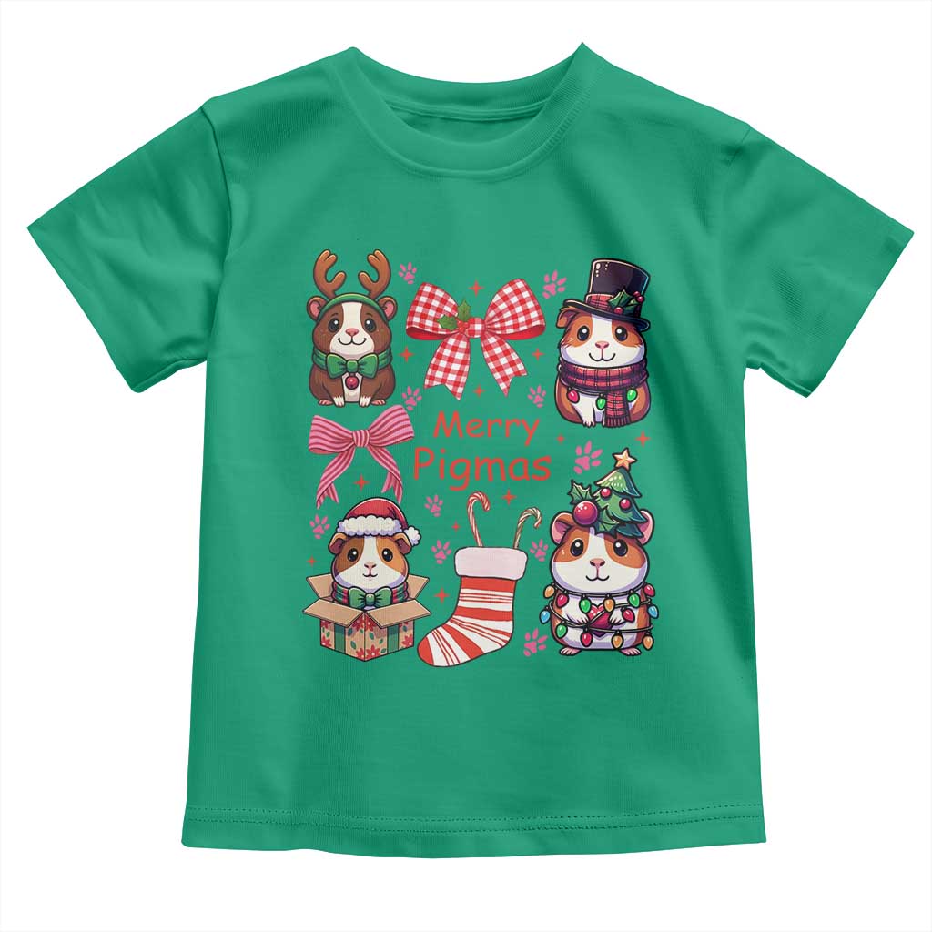 Merry Pigmas Toddler T Shirt Funny Guinea Pig Cavy Lover Holiday Gift TS12 Irish Green Print Your Wear