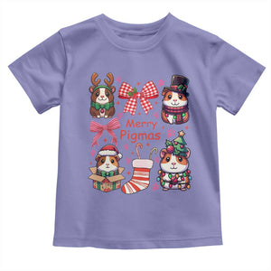 Merry Pigmas Toddler T Shirt Funny Guinea Pig Cavy Lover Holiday Gift TS12 Violet Print Your Wear