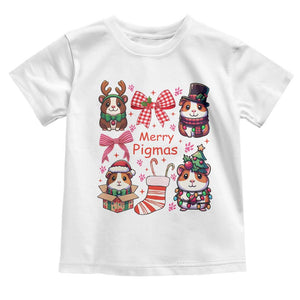 Merry Pigmas Toddler T Shirt Funny Guinea Pig Cavy Lover Holiday Gift TS12 White Print Your Wear