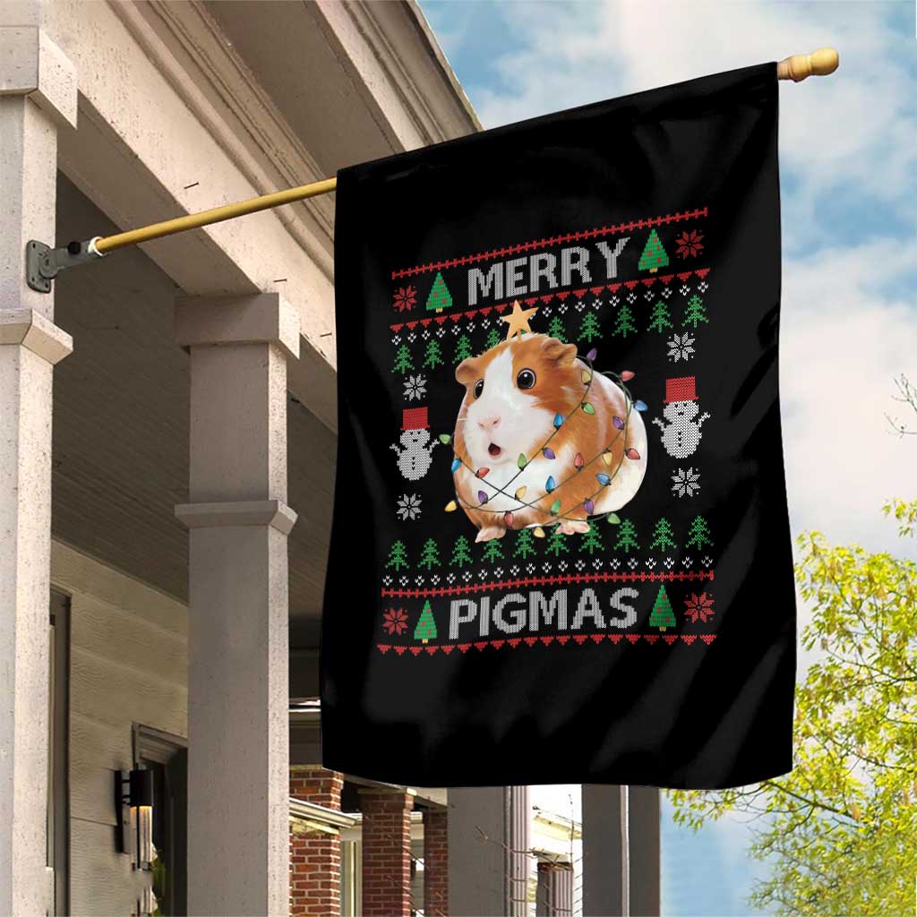 Merry Pigmas Ugly Christmas Garden Flag Guinea Pig Lover TS12 Print Your Wear