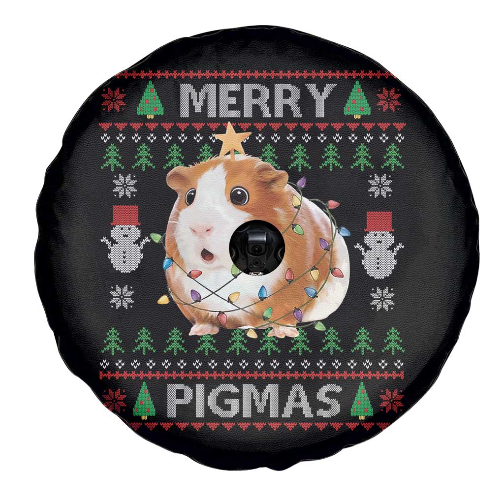 Merry Pigmas Ugly Christmas Spare Tire Cover Guinea Pig Lover TS12 Print Your Wear