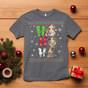 Funny Guinea Pig Ho Ho Ho Ugly Christmas Sweater T Shirt Cute Pet Lover TS12 Charcoal Print Your Wear