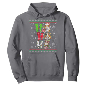 Funny Guinea Pig Ho Ho Ho Ugly Christmas Sweater Hoodie Cute Pet Lover TS12 Charcoal Print Your Wear