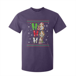 Funny Guinea Pig Ho Ho Ho Ugly Christmas Sweater T Shirt For Kid Cute Pet Lover TS12 Purple Print Your Wear
