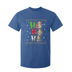 Funny Guinea Pig Ho Ho Ho Ugly Christmas Sweater T Shirt For Kid Cute Pet Lover TS12 Royal Blue Print Your Wear