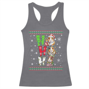 Funny Guinea Pig Ho Ho Ho Ugly Christmas Sweater Racerback Tank Top Cute Pet Lover TS12 Charcoal Print Your Wear