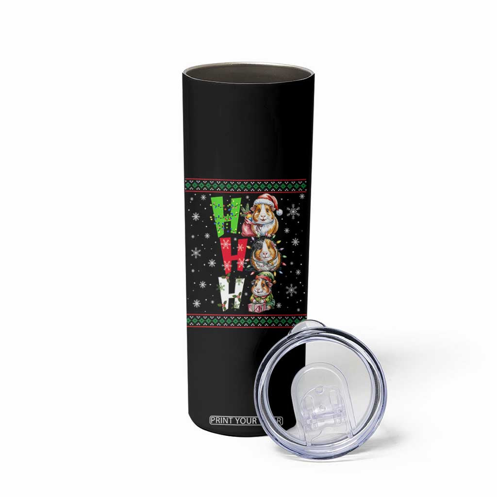 Funny Guinea Pig Ho Ho Ho Ugly Christmas Sweater Skinny Tumbler Cute Pet Lover TS12 Print Your Wear