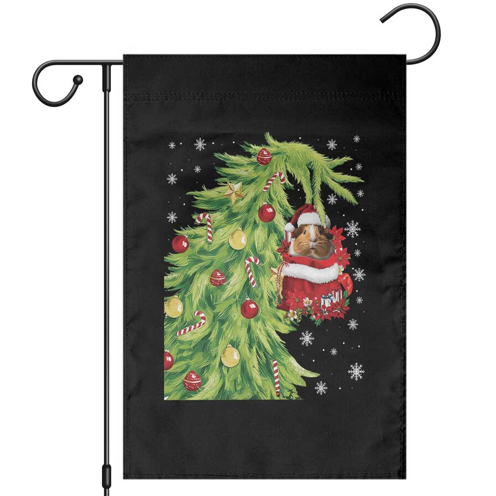 Funny Christmas Guinea In Green Hand Naughty Garden Flag Cute Pet Lover Gift TS12 Black Print Your Wear