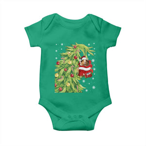 Funny Christmas Guinea In Green Hand Naughty Baby Onesie Cute Pet Lover Gift TS12 Irish Green Print Your Wear