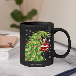 Funny Christmas Guinea In Green Hand Naughty Coffee Mug Cute Pet Lover Gift TS12 Print Your Wear