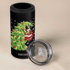 Funny Christmas Guinea In Green Hand Naughty 4 in 1 Can Cooler Tumbler Cute Pet Lover Gift TS12 Print Your Wear