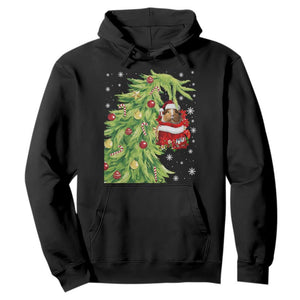 Funny Christmas Guinea In Green Hand Naughty Hoodie Cute Pet Lover Gift TS12 Black Print Your Wear