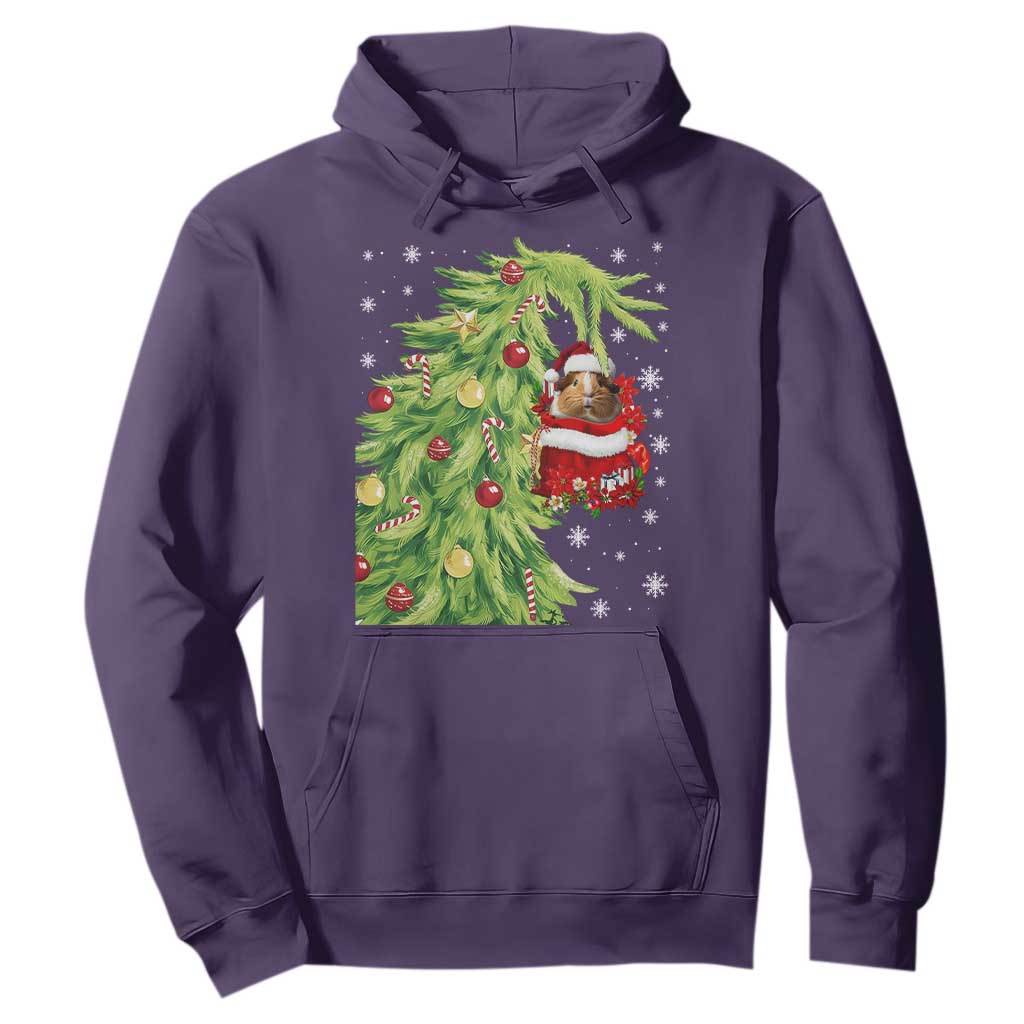 Funny Christmas Guinea In Green Hand Naughty Hoodie Cute Pet Lover Gift TS12 Purple Print Your Wear