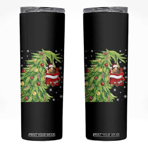 Funny Christmas Guinea In Green Hand Naughty Skinny Tumbler Cute Pet Lover Gift TS12 Black Print Your Wear