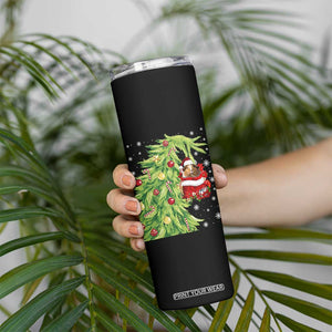 Funny Christmas Guinea In Green Hand Naughty Skinny Tumbler Cute Pet Lover Gift TS12 Print Your Wear