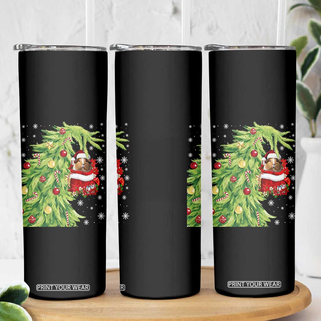 Funny Christmas Guinea In Green Hand Naughty Skinny Tumbler Cute Pet Lover Gift TS12 Print Your Wear