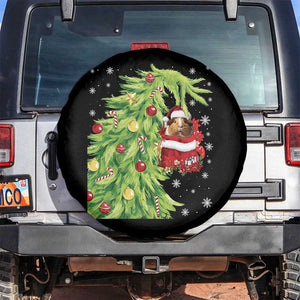 Funny Christmas Guinea In Green Hand Naughty Spare Tire Cover Cute Pet Lover Gift TS12 No hole Black Print Your Wear