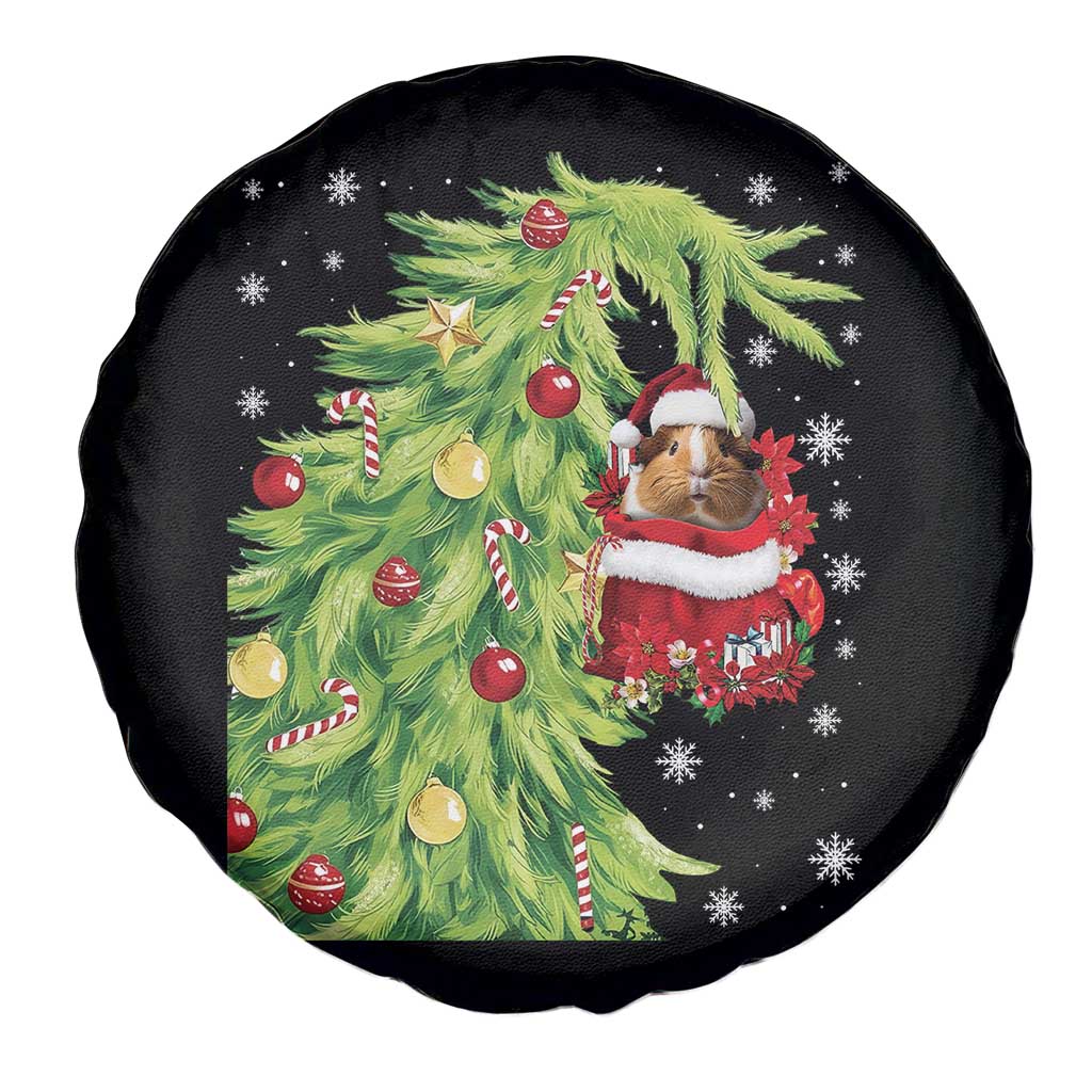 Funny Christmas Guinea In Green Hand Naughty Spare Tire Cover Cute Pet Lover Gift TS12 Print Your Wear