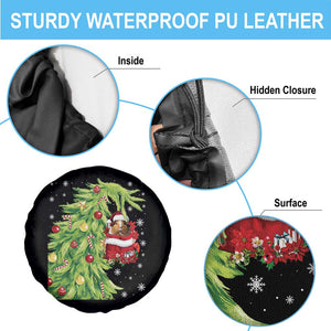Funny Christmas Guinea In Green Hand Naughty Spare Tire Cover Cute Pet Lover Gift TS12 Print Your Wear