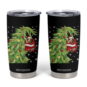 Funny Christmas Guinea In Green Hand Naughty Tumbler Cup Cute Pet Lover Gift TS12 Black Print Your Wear