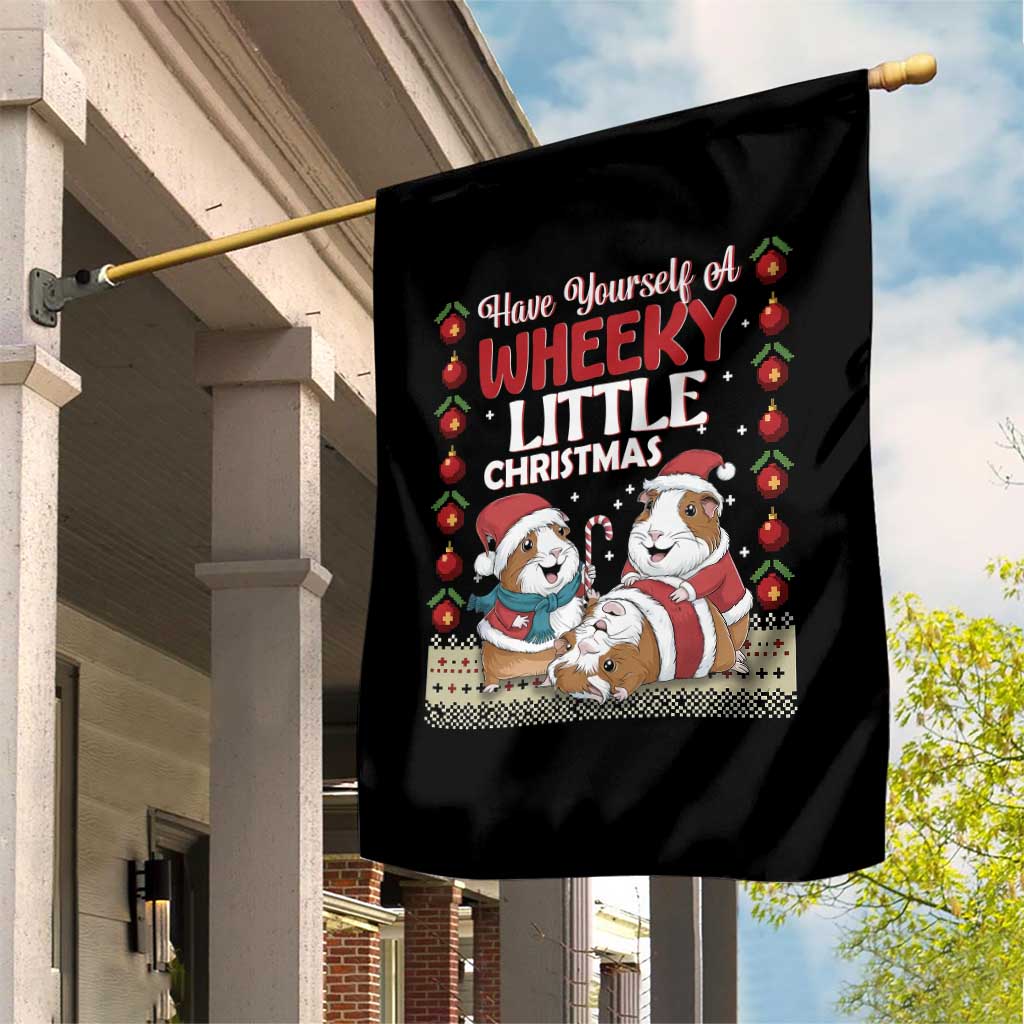 Have Yourself A Wheeky Little Christmas Garden Flag Funny Guinea Pig Lover TS12 Print Your Wear