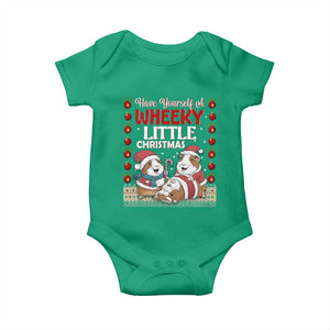 Have Yourself A Wheeky Little Christmas Baby Onesie Funny Guinea Pig Lover TS12 Irish Green Print Your Wear