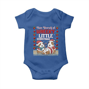 Have Yourself A Wheeky Little Christmas Baby Onesie Funny Guinea Pig Lover TS12 Royal Blue Print Your Wear