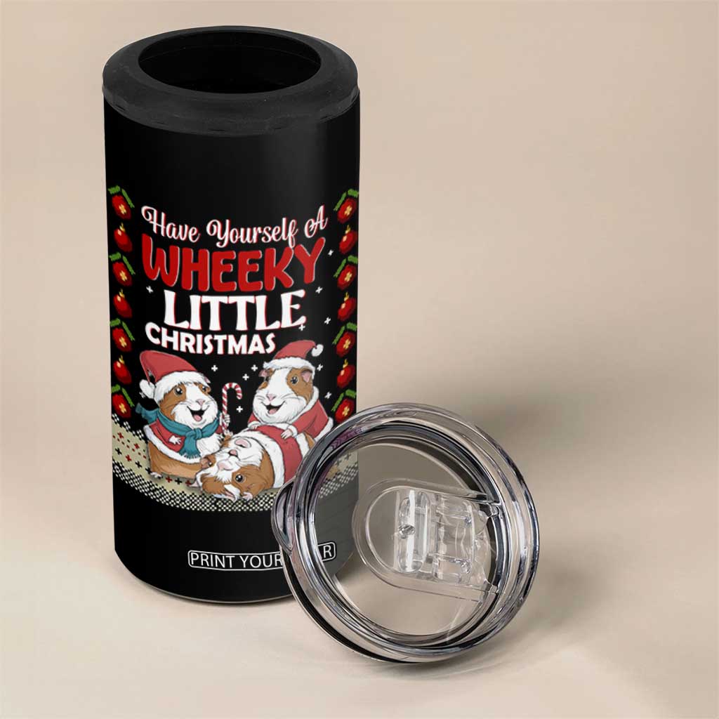 Have Yourself A Wheeky Little Christmas 4 in 1 Can Cooler Tumbler Funny Guinea Pig Lover TS12 Print Your Wear