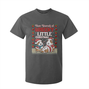 Have Yourself A Wheeky Little Christmas T Shirt For Kid Funny Guinea Pig Lover TS12 Dark Heather Print Your Wear