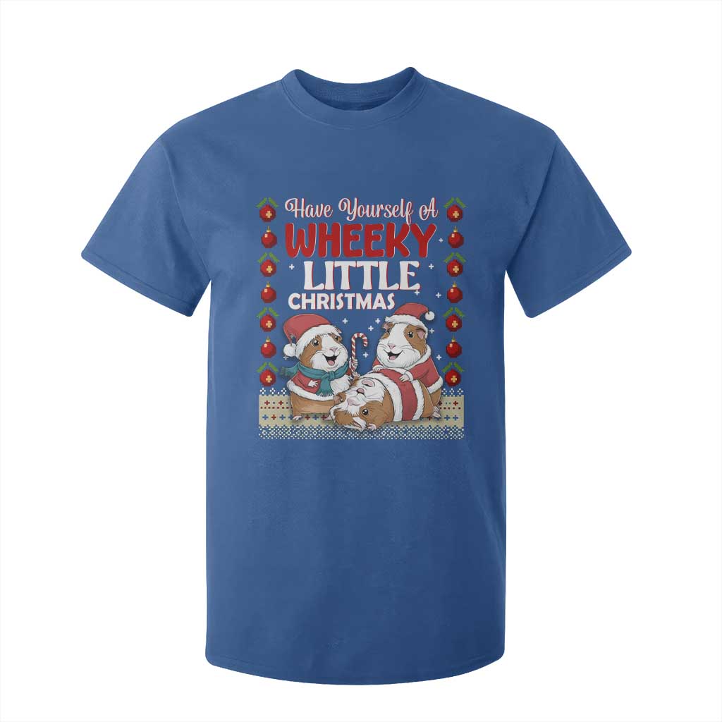Have Yourself A Wheeky Little Christmas T Shirt For Kid Funny Guinea Pig Lover TS12 Royal Blue Print Your Wear
