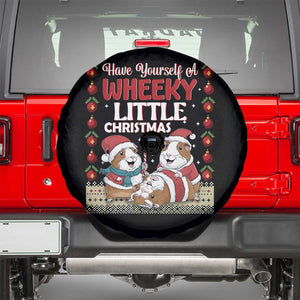 Have Yourself A Wheeky Little Christmas Spare Tire Cover Funny Guinea Pig Lover TS12 Black Print Your Wear