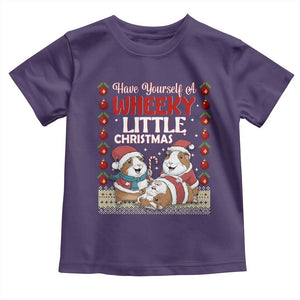 Have Yourself A Wheeky Little Christmas Toddler T Shirt Funny Guinea Pig Lover TS12 Purple Print Your Wear