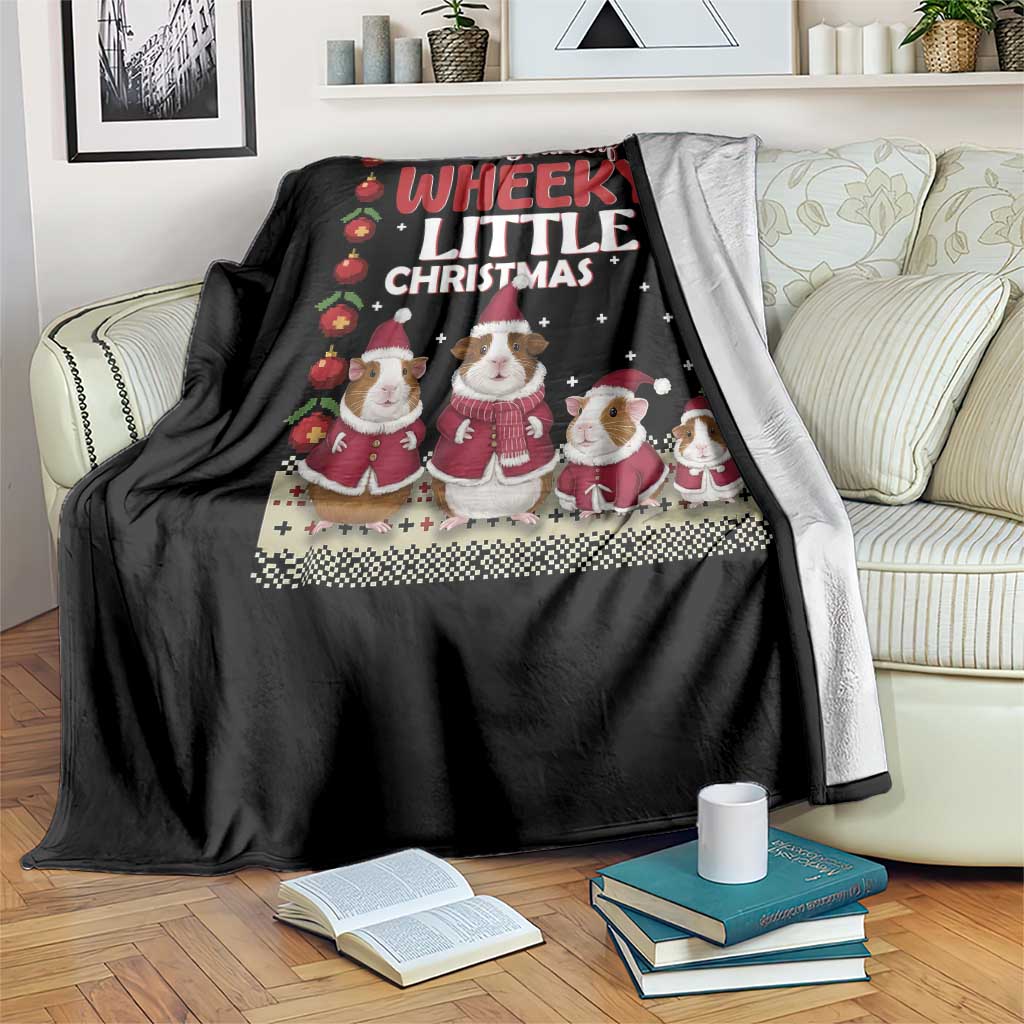 Christmas Guinea Pig Lover Throw Blanket Have Yourself A Wheeky Little TS12 Print Your Wear