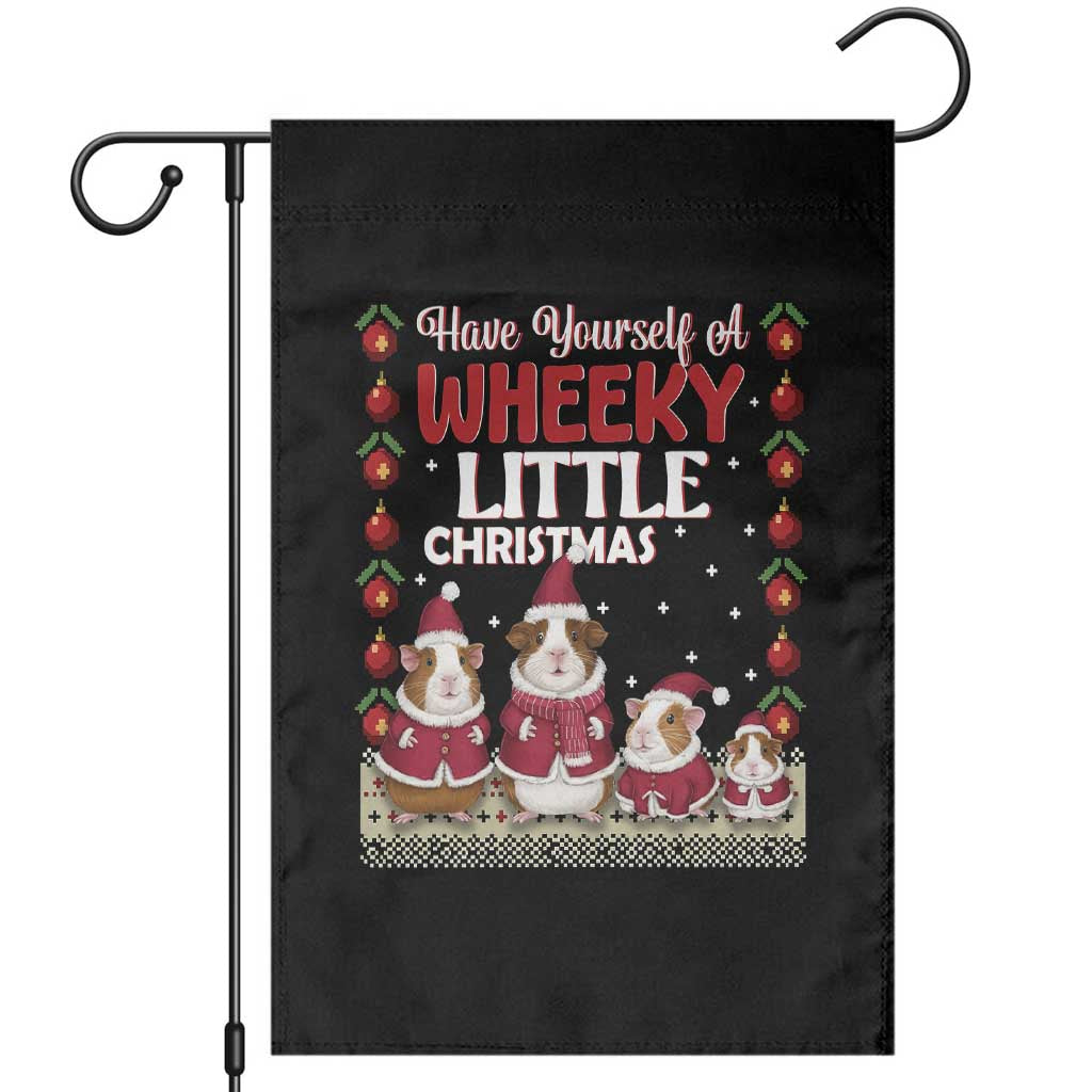 Christmas Guinea Pig Lover Garden Flag Have Yourself A Wheeky Little TS12 Black Print Your Wear