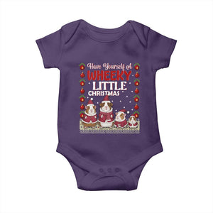 Christmas Guinea Pig Lover Baby Onesie Have Yourself A Wheeky Little TS12 Purple Print Your Wear