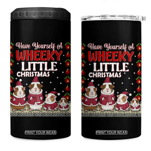 Christmas Guinea Pig Lover 4 in 1 Can Cooler Tumbler Have Yourself A Wheeky Little TS12 One Size: 16 oz Black Print Your Wear