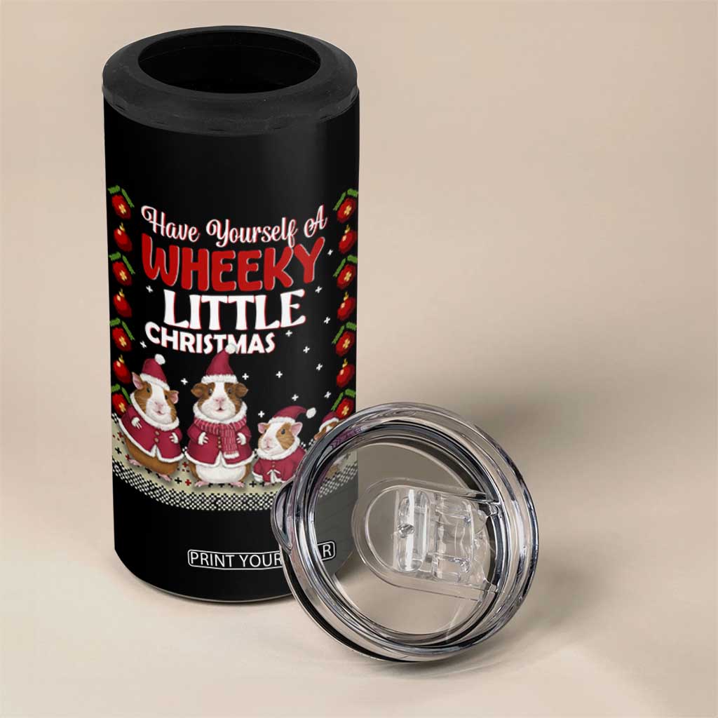 Christmas Guinea Pig Lover 4 in 1 Can Cooler Tumbler Have Yourself A Wheeky Little TS12 Print Your Wear