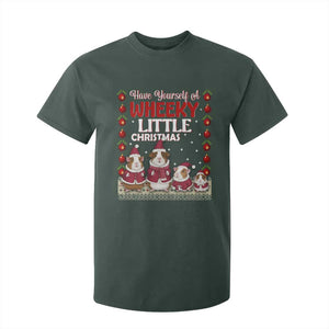 Christmas Guinea Pig Lover T Shirt For Kid Have Yourself A Wheeky Little TS12 Dark Forest Green Print Your Wear
