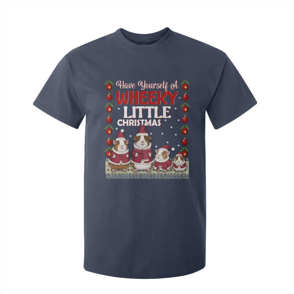 Christmas Guinea Pig Lover T Shirt For Kid Have Yourself A Wheeky Little TS12 Navy Print Your Wear
