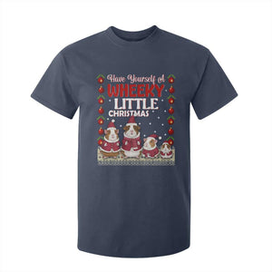 Christmas Guinea Pig Lover T Shirt For Kid Have Yourself A Wheeky Little TS12 Navy Print Your Wear