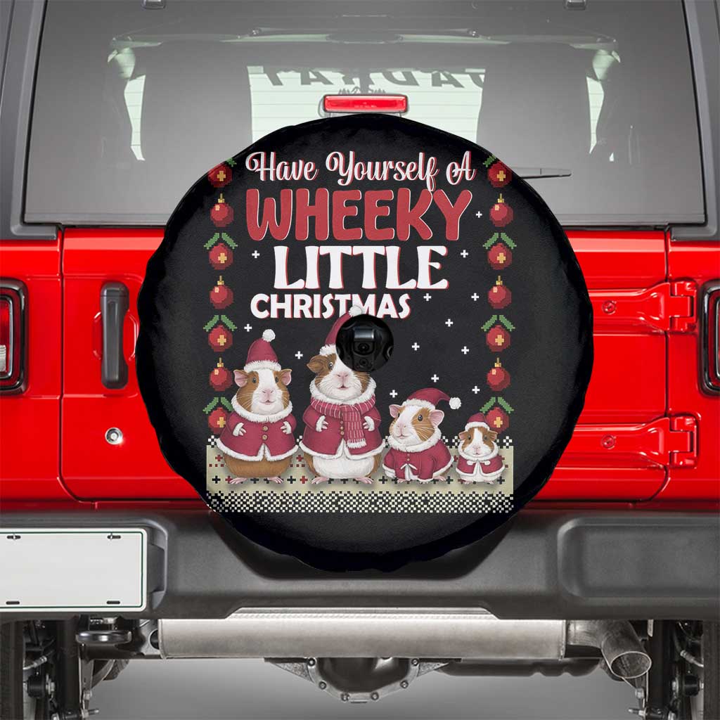Christmas Guinea Pig Lover Spare Tire Cover Have Yourself A Wheeky Little TS12 Black Print Your Wear