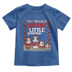 Christmas Guinea Pig Lover Toddler T Shirt Have Yourself A Wheeky Little TS12 Royal Blue Print Your Wear