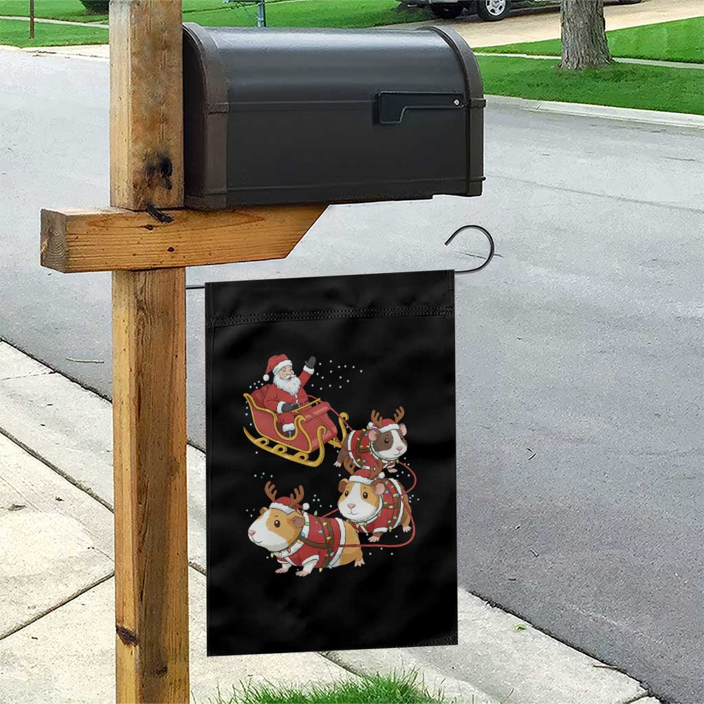 Funny Christmas Guinea Pig Lover Gift Garden Flag Santa Pig Sleigh Crew TS12 Print Your Wear