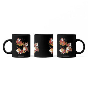 Funny Christmas Guinea Pig Lover Gift Coffee Mug Santa Pig Sleigh Crew TS12 Print Your Wear
