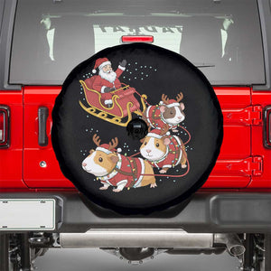 Funny Christmas Guinea Pig Lover Gift Spare Tire Cover Santa Pig Sleigh Crew TS12 Black Print Your Wear