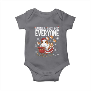 Christmas Guinea Pigs For Everyone Baby Onesie Funny Cavy Lover Gift TS12 Charcoal Print Your Wear