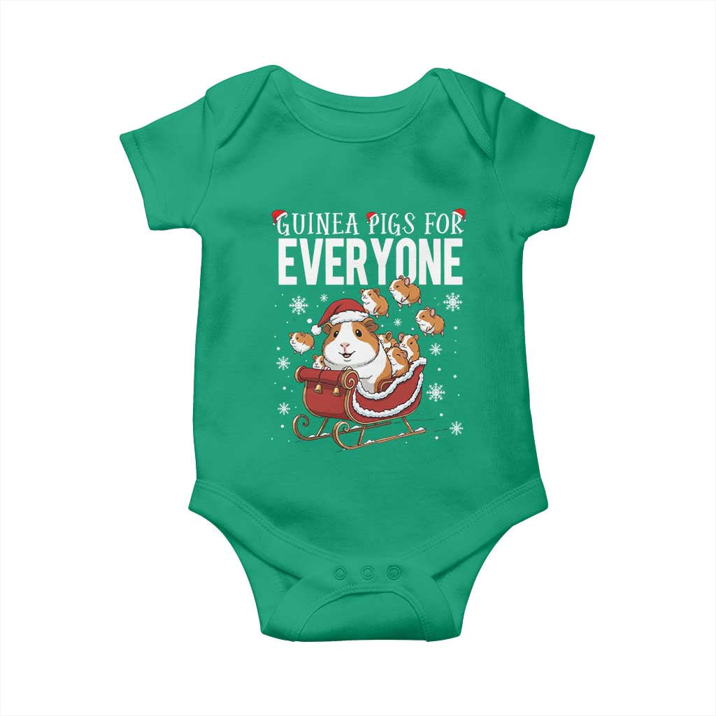 Christmas Guinea Pigs For Everyone Baby Onesie Funny Cavy Lover Gift TS12 Irish Green Print Your Wear