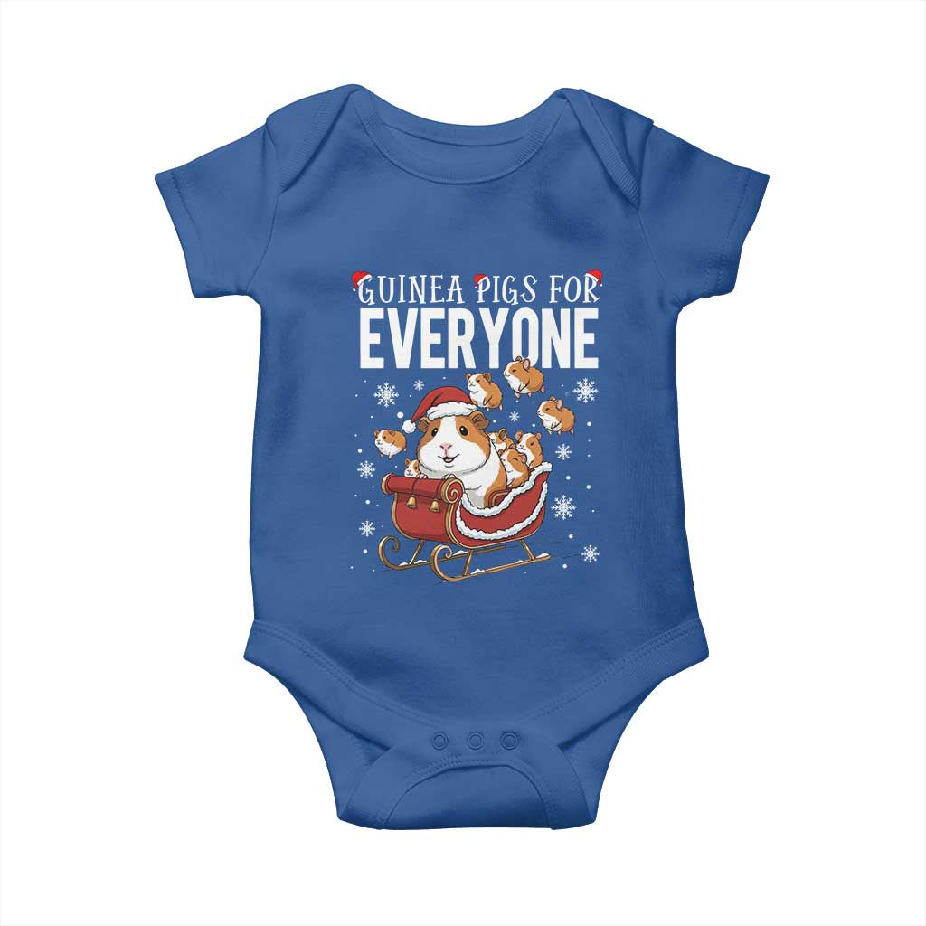 Christmas Guinea Pigs For Everyone Baby Onesie Funny Cavy Lover Gift TS12 Royal Blue Print Your Wear